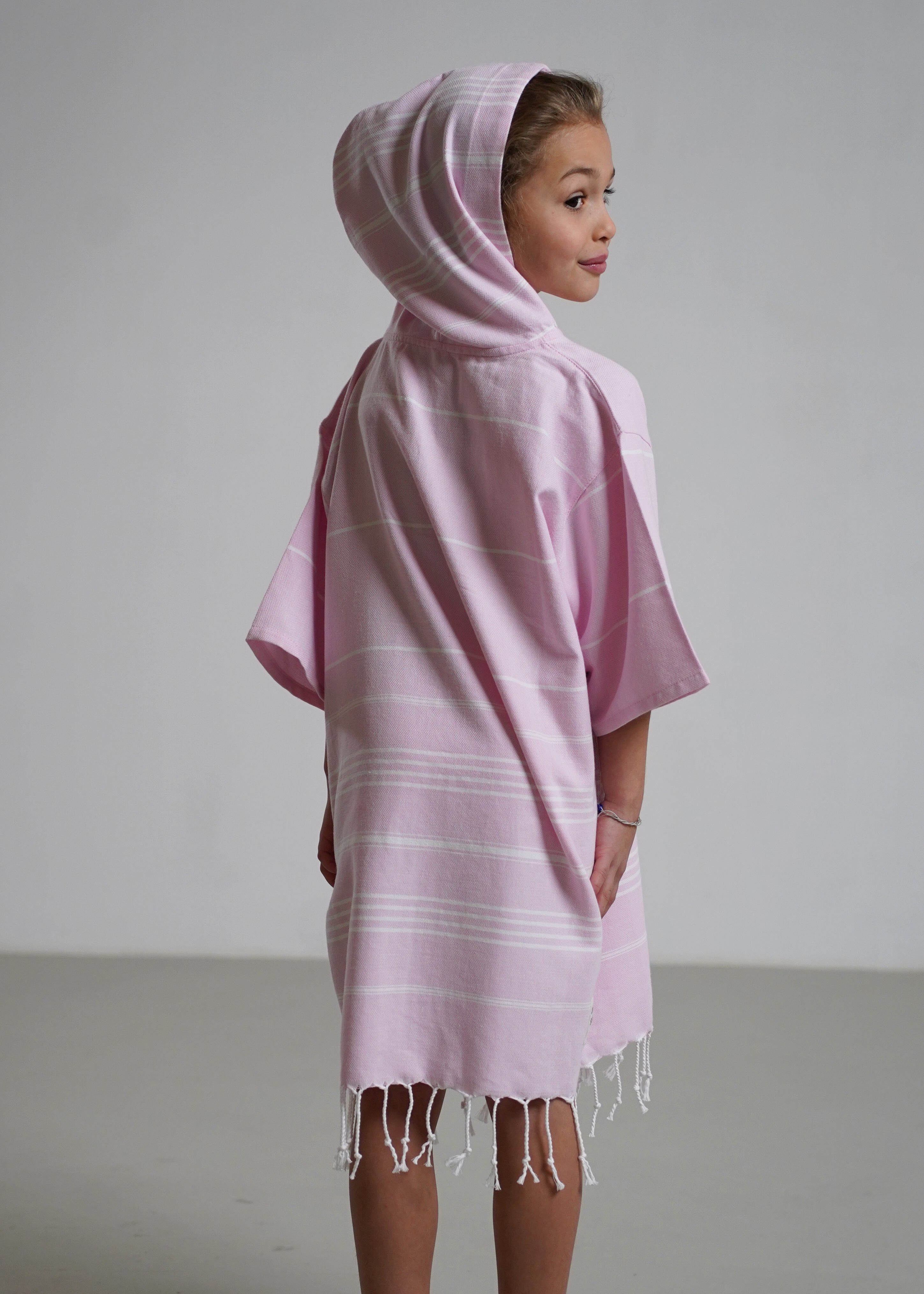 CALASAND Poncho Kinder pink